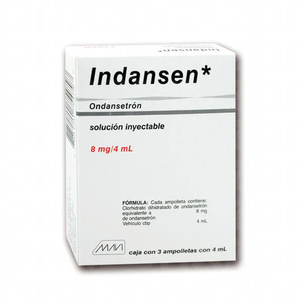 [426M98] Indansen solución inyectable 8mg/4ml (Ondansetrón) C/3