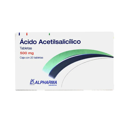 [49543-2] Ácido Acetilsalicílico Alpharma tabletas 500mg C/20