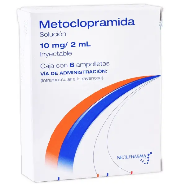 [365M2016] Metoclopramida Neolpharma solución inyectable 10mg/2ml C/6