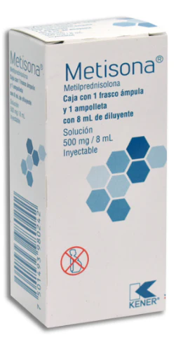 [228M89] Metisona solución inyectable 500mg/8ml (Metilprednisolona) C/1