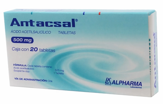 [49543] Antacsal tabletas 500mg (Ácido Acetilsalicílico) C/20