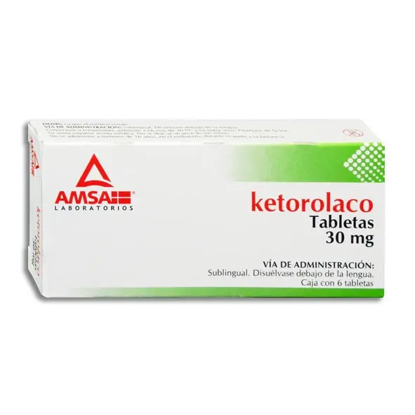 [299M2005] Ketorolaco AMSA tabletas sublingual 30mg C/6