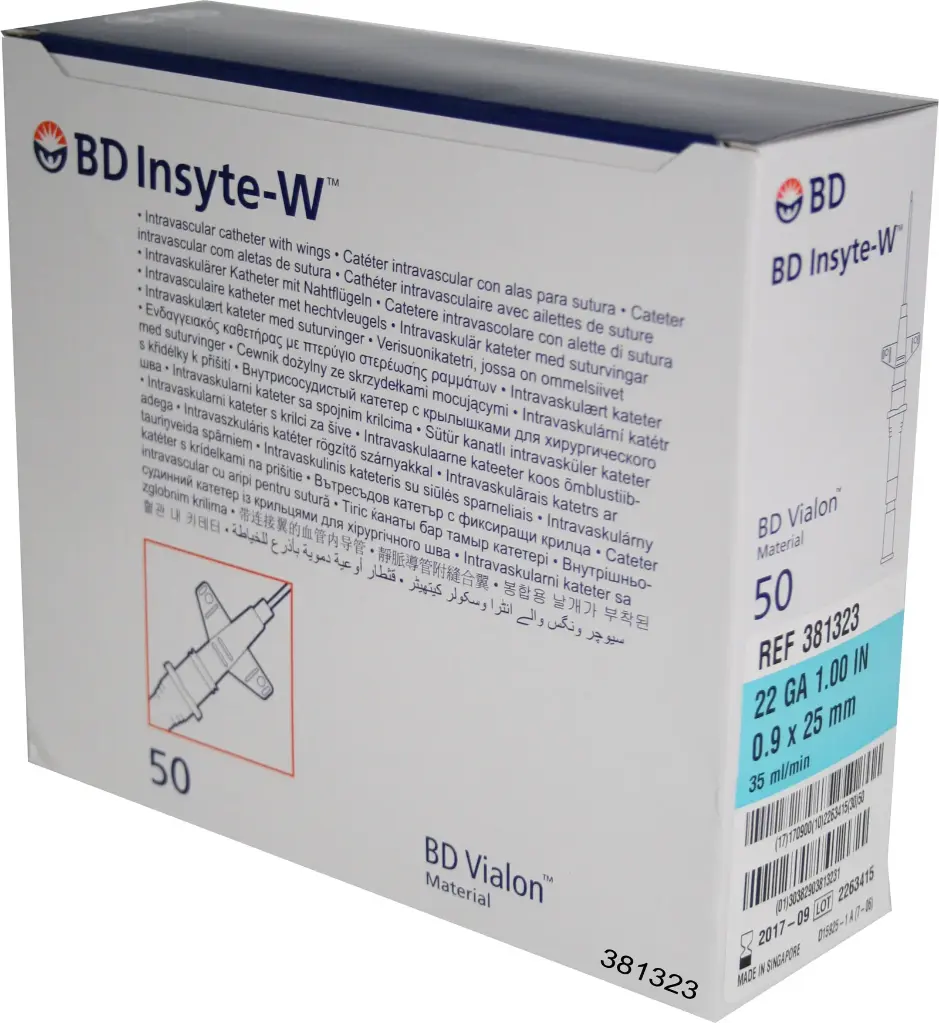 [388312] Insyte catéter intravenoso 22Gx25mm c/50