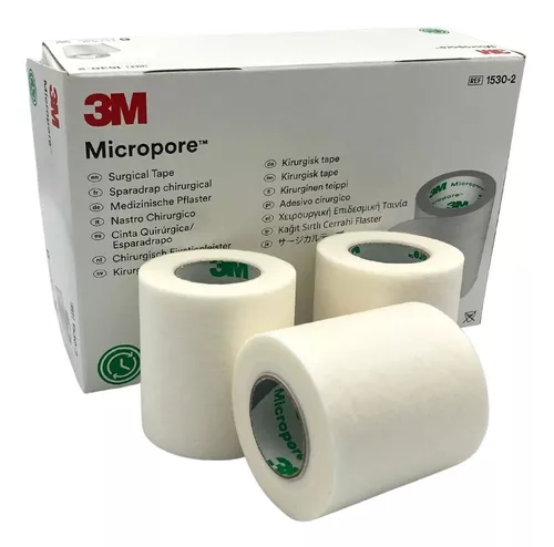 [1530-2] Micropore cinta microporosa de 2" (5cm x 9.1m, blanco) C/6