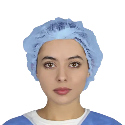 [ES857] Gorro plisado grande (azul) C/100