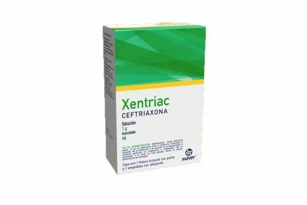 [028M2022] Xentriac I.M. solución inyectable 1g/3.5ml (Ceftriaxona) C/1