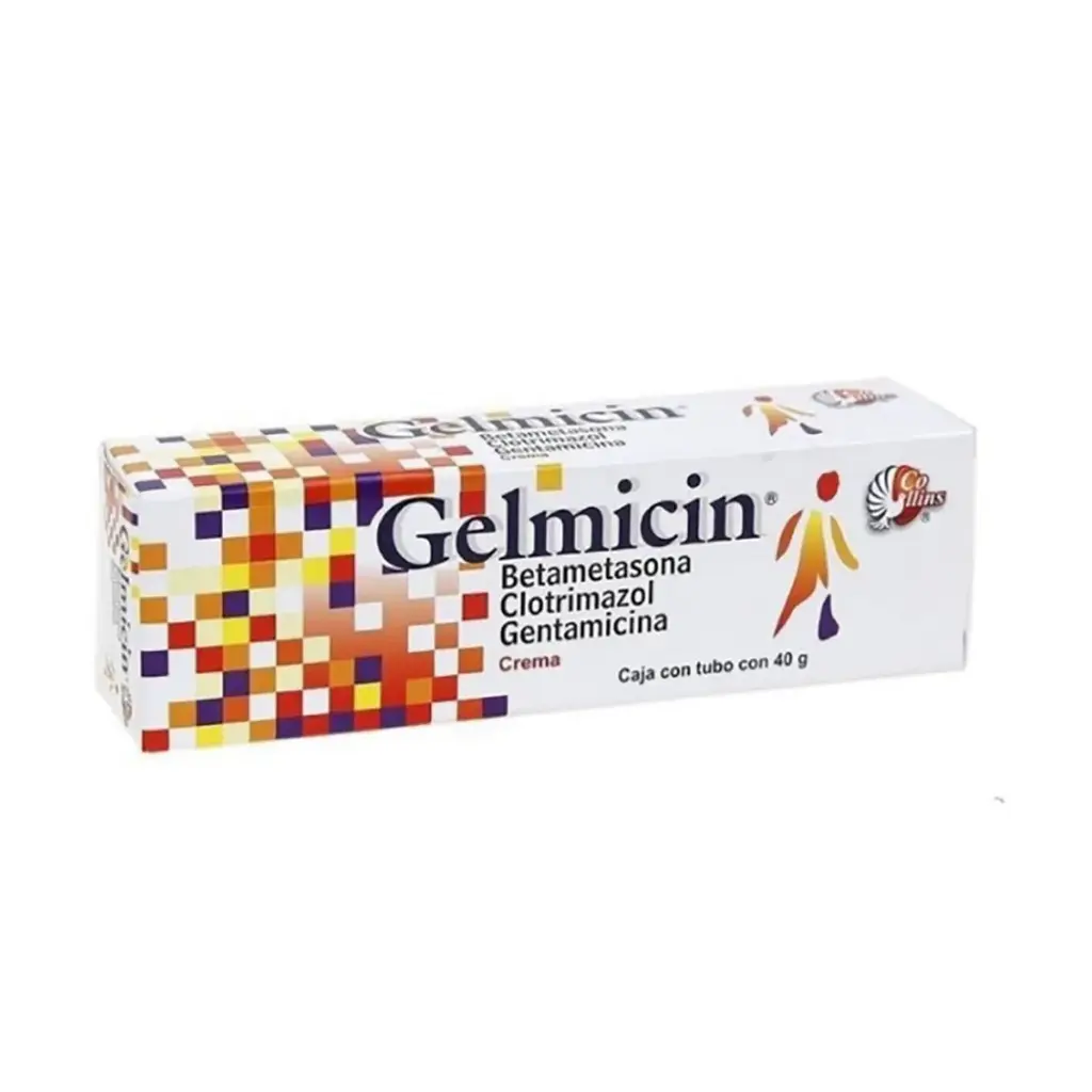 [523M97] Gelmicin Crema 50mg-1g-0.1g/100g (Betametasona/Clotrimazol/Gentamicina) 40g