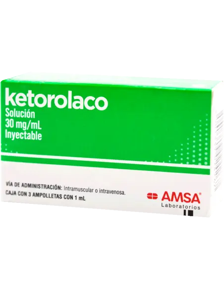 [538M98] Ketorolaco AMSA solución inyectable 30mg/1ml C/3