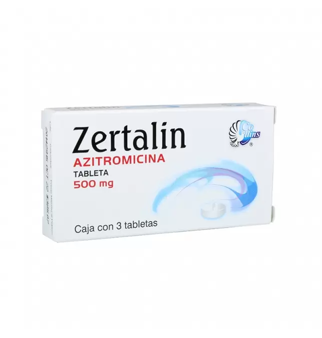[340M2002] Zertalin tabletas 500mg (Azitromicina) C/3