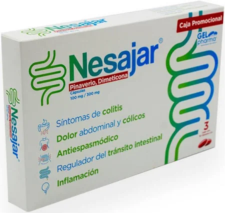 [125M2016] Nesajar cápsulas 100/300mg (Pinaverio/Dimeticona) C/16