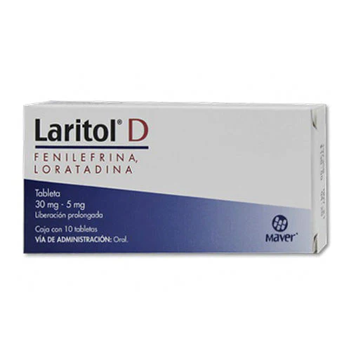 [468M2004] Laritol-D tabletas 5/30mg (Loratadina/Fenilefrina) C/10