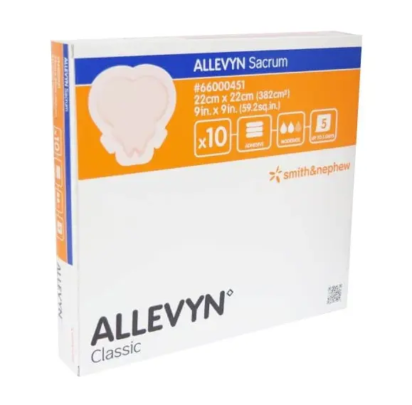 [66000451] Allevyn Sacrum apósito hidrocelular 10x10cm C/5 
