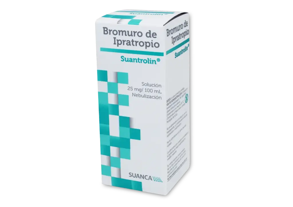 [197M2013] Suantrolin solución p/nebulización 25mg/1ml (Bromuro de Ipratropio) 20ml