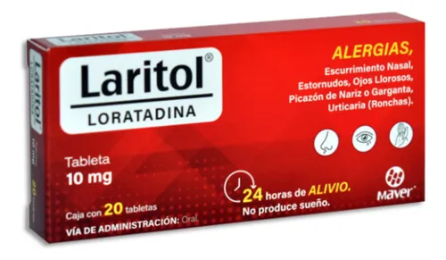 [202M2001] Laritol tabletas 10mg (Loratadina) C/10