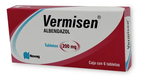 [225M89] Vermisen tabletas 200mg (Albendazol) C/6