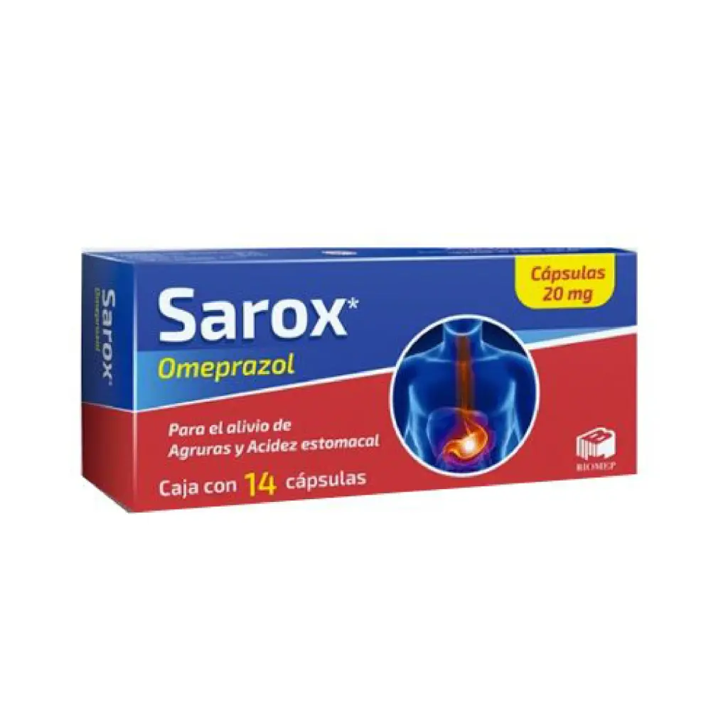 [437M2001] Sarox cápsulas 20mg (Omeprazol) C/14