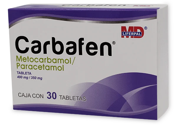 [85581] Carbafen tabletas 350/400mg (Meclizina/Piridoxina) C/20 CARBAFEN c/30 TABS. 350/400 MG.