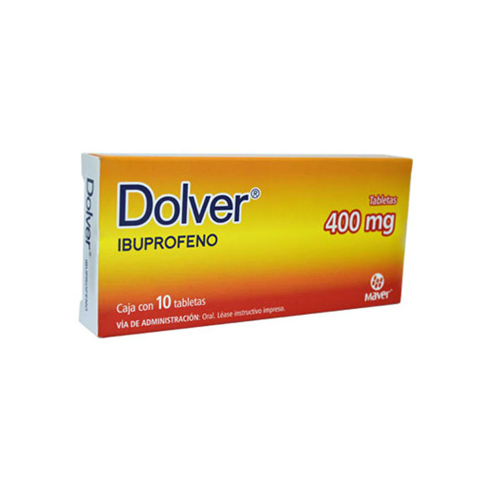 [094M97] Dolver tabletas 400mg (Ibuprofeno) C/10