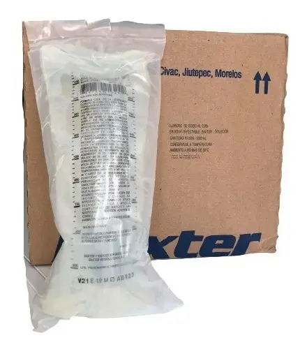 [ABB1324B] Solución fisiológica inyectable al 0.9% (bolsa) 1,000ml