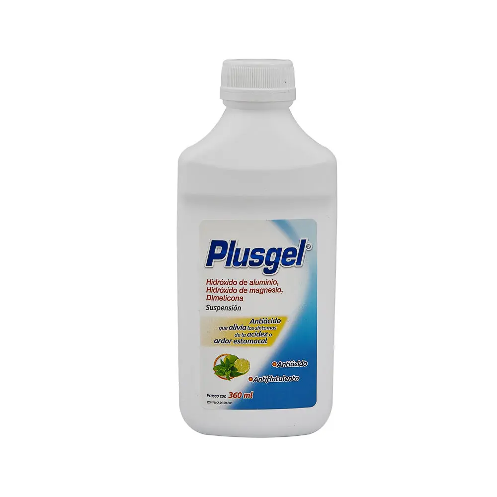 [72311] Plusgel suspensión 3.7-4.0-0.5g/100ml (Aluminio/Magnesio/Dimeticona) 360ml