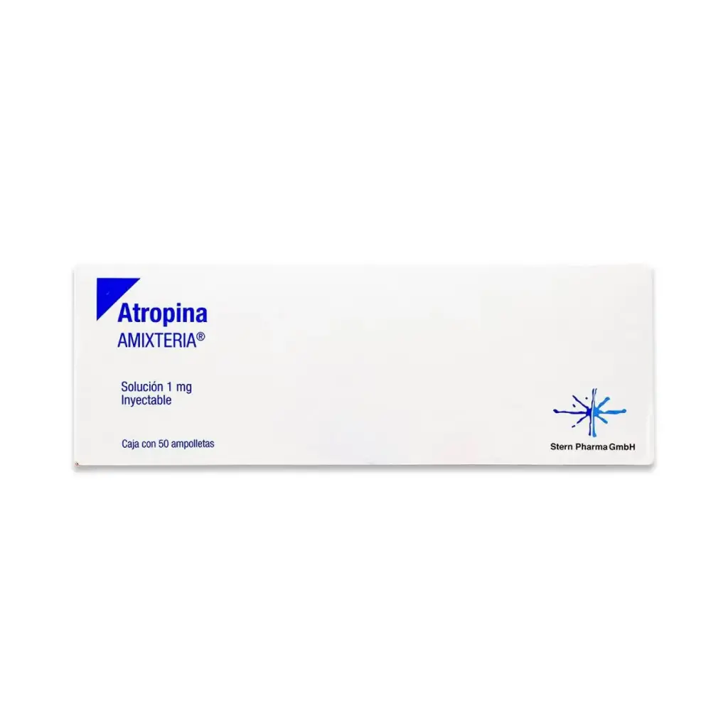 [263M2019] Amixteria solución inyectable 1mg/1ml (Atropina) 50ml C/50