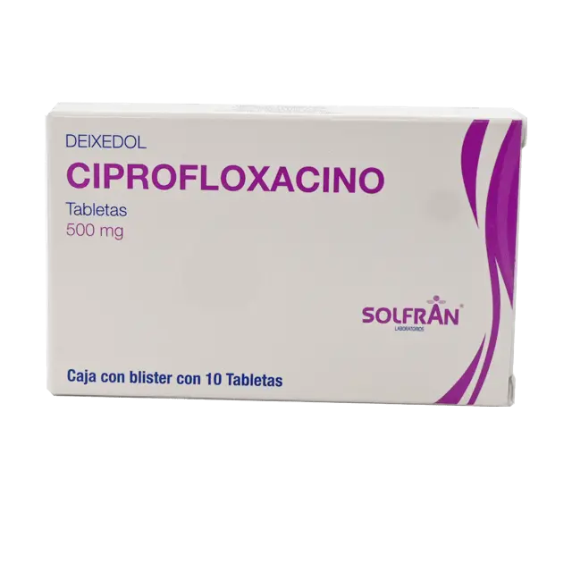 [110M2015] Deixedol tabletas 500mg (Ciprofloxacino) C/10