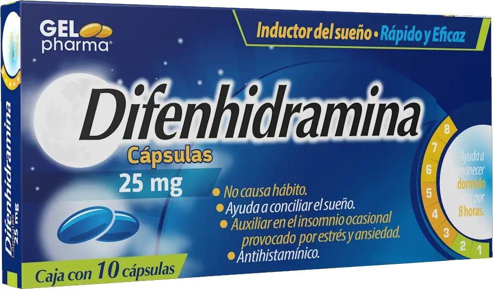 [86333] Difenhidramina Gelpharma cápsulas 25mg C/10