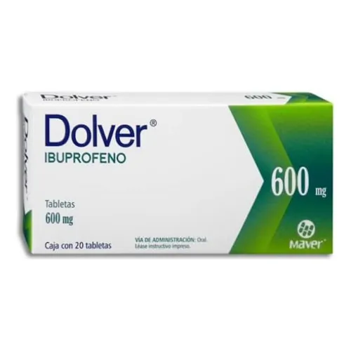 [094M97-2] Dolver tabletas 600mg (Ibuprofeno) C/10
