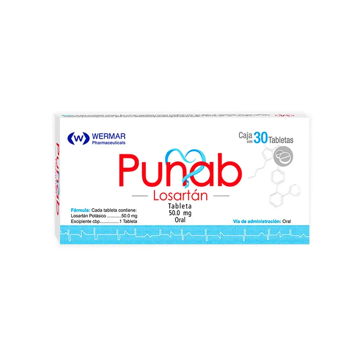 [008M2008] Punab tabletas 50mg (Losartán) C/30