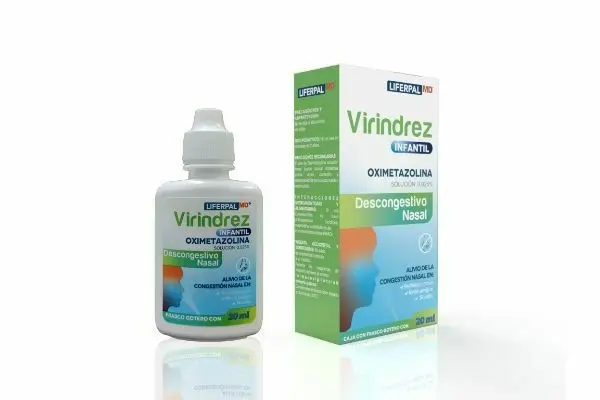 [183M2017-2] Virindrez solución nasal infantil 0.025% (Oximetazolina) 20ml
