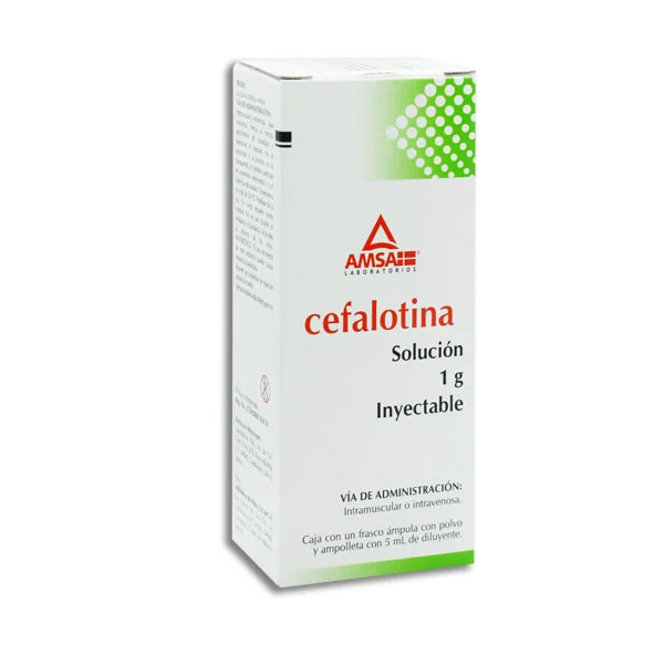 [117M97] Cefalotina AMSA solución inyectable 1g/5ml C/1