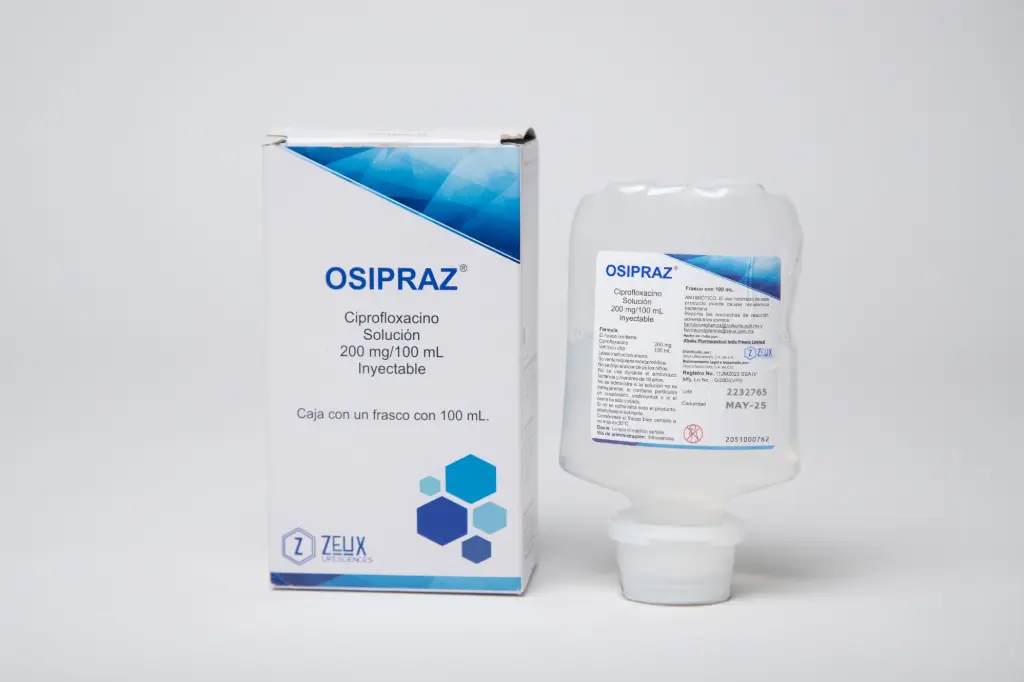 [112M2023] Osipraz solución inyectable 2mg/1ml (Ciprofloxacino) 100ml