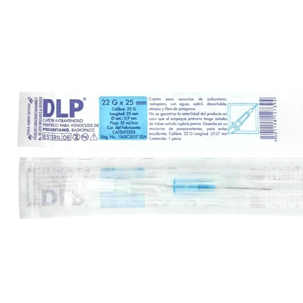 [P22G23-27] Catéter intravenoso 22Gx25mm (azul) C/1