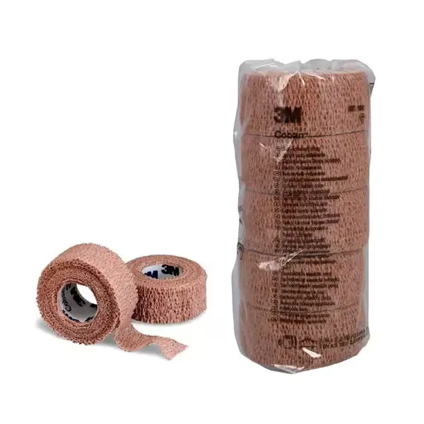 [1581] Coban venda cohesiva color piel de 1" (2.5cm x 4.5m) C/30