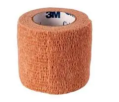 [1583] Coban venda cohesiva color piel de 1" (2.5cm x 4.5m) C/30