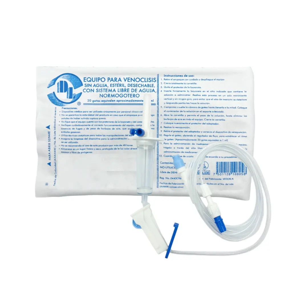 [0442C96] Equipo para venoclisis normogotero estéril s/aguja C/1 (copia)