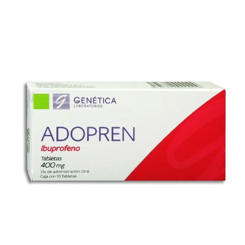[507M96] Adopren tabletas 400mg (Ibuprofeno) C/10