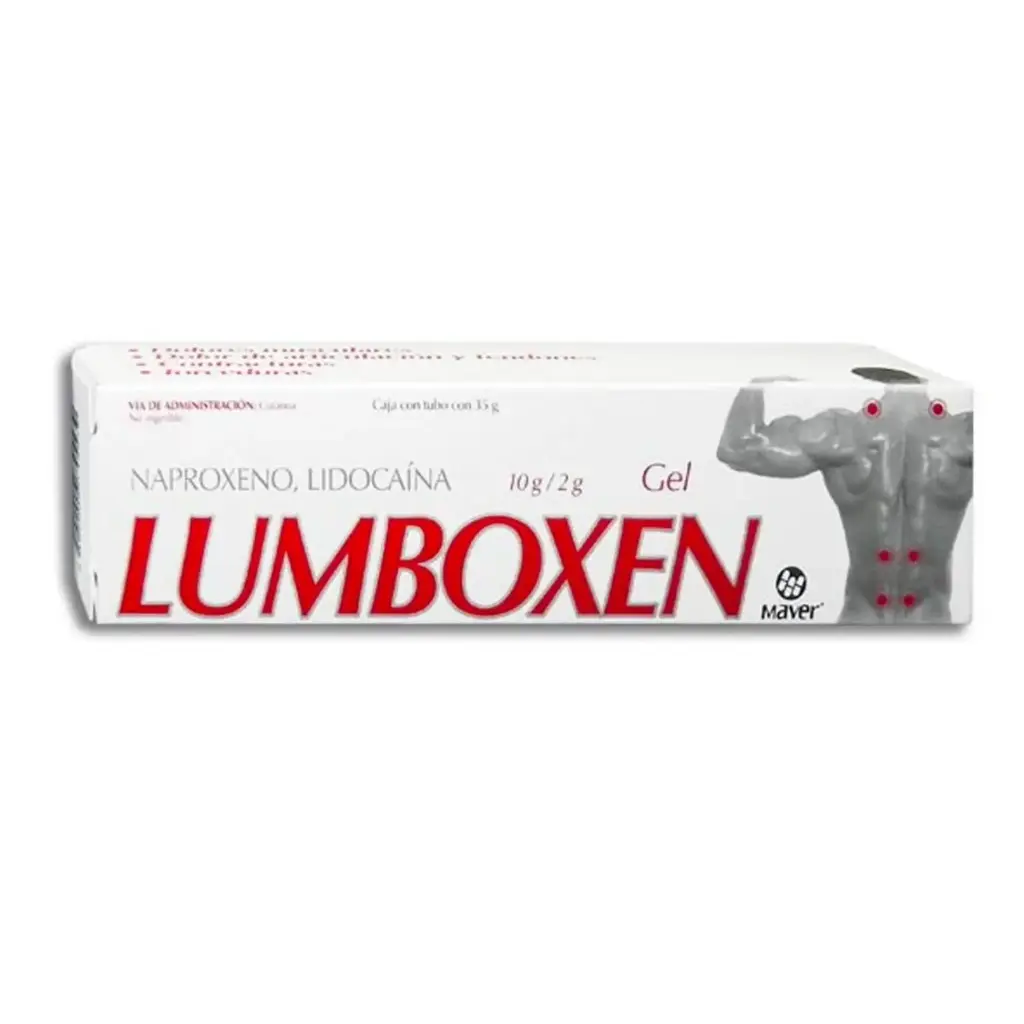 [181M2014] Lumboxen "Rojo" gel 10-2g/100g (Naproxeno/Lidocaína) 35g