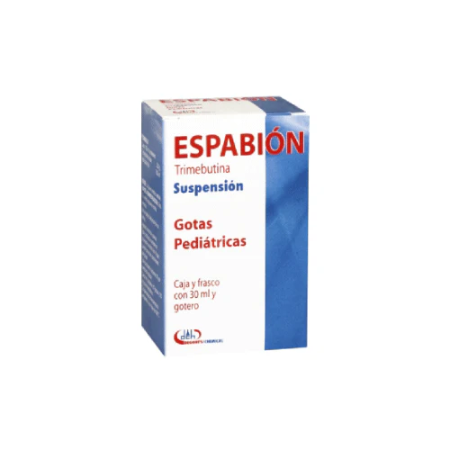 [105M95-2] Espabión suspensión gotero2g/100ml (Trimebutina) 100ml (copia)ESPABION SUSP. GOTAS Pediátricas Fco. 30 ML. 2 G/100 ML. Genérico: Trimebutina (Susp. Pediátrica)