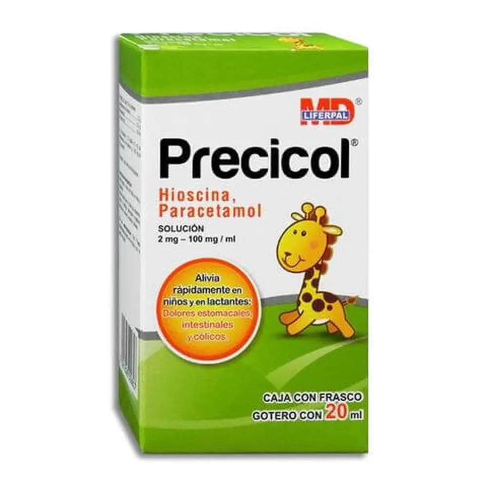 [582M2002] Precicol solución gotero 2-100mg/1ml (Butilhioscina/Paracetamol) 20ml