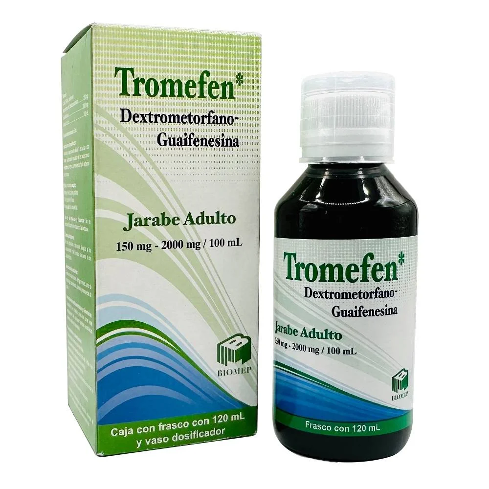 [002M2013] Tromefen jarabe adulto 150-2000mg/100ml (Dextrometorfano/Guaifenesina) 120ml