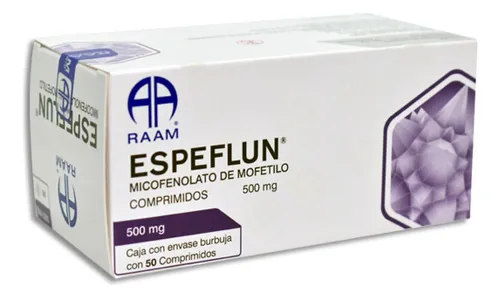 [037M2016] Espeflun comprimidos 500mg (Ácido Micofenólico) C/50