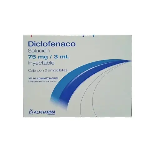 [274M2009] Diclofenaco AMSA solución inyectable 75mg/3ml C/2