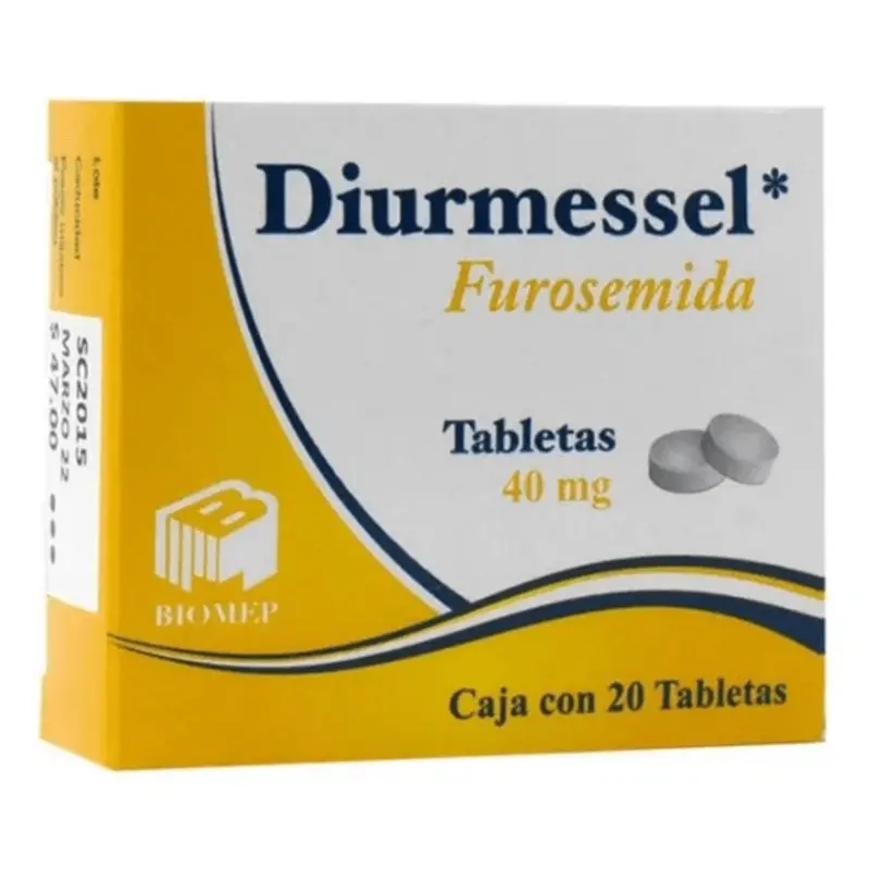 [344M89] Diurmessel tabletas 40mg (Furosemida) C/20