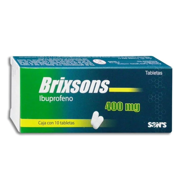 [414M95] Brixsons tabletas 400mg (Ibuprofeno) C/10