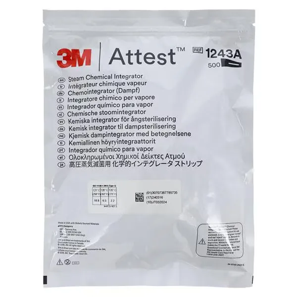 [1243A] Attest indicador químico p/vapor tipo 5 C/1000