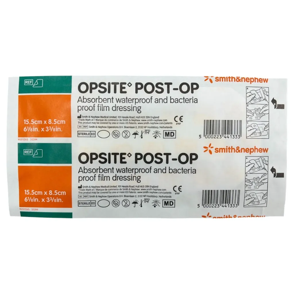 Opsite post-op apósito postoperatorio con película transparente 15x8.5cm C/1